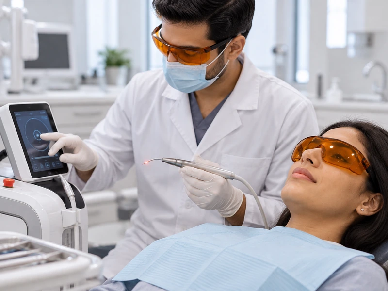 Laser Gum Treatment at SR Multispeciality Dental Clinic, Gajularamaram